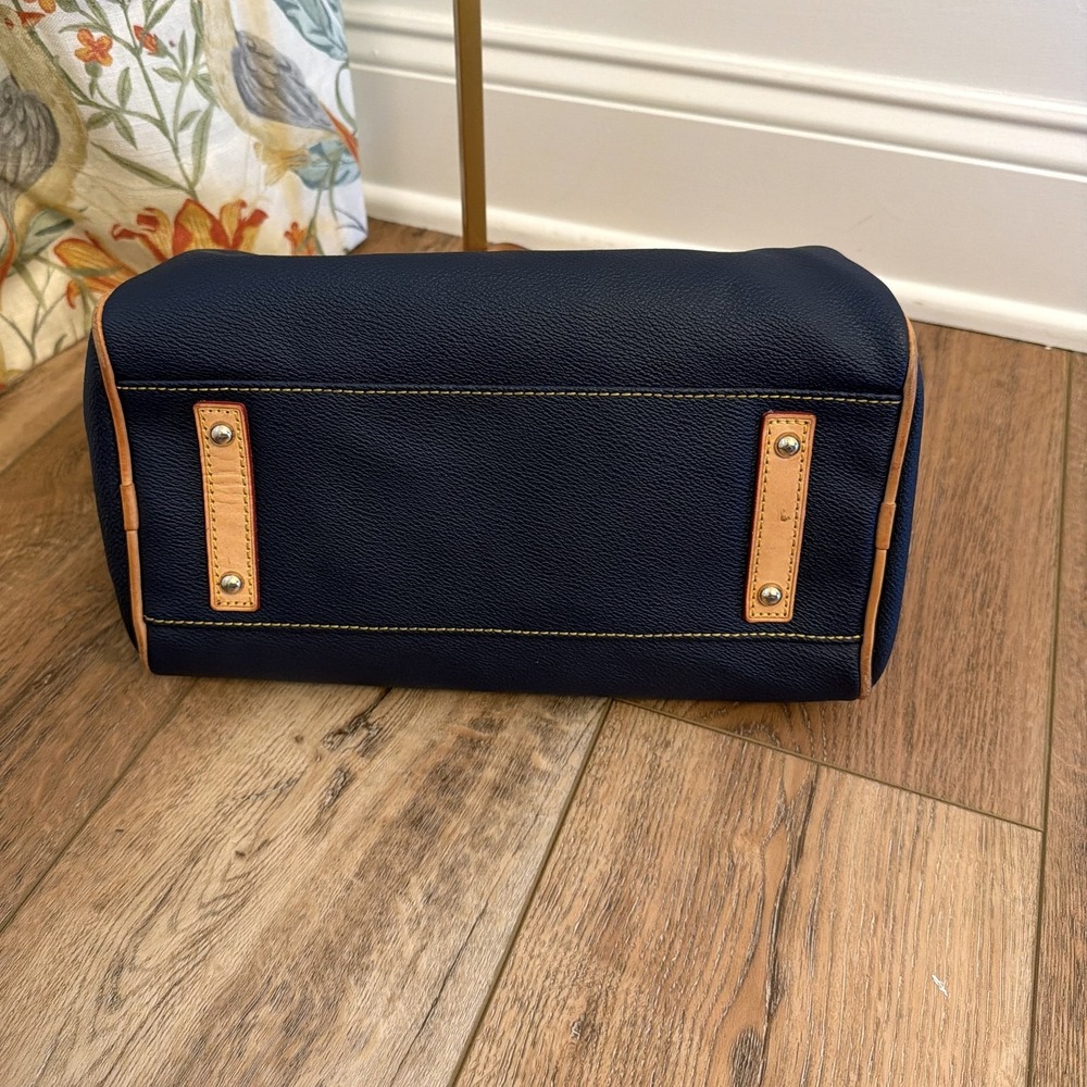 Dooney & Bourke Women's Medium Navy Dome Satchel - Picture 7 of 11